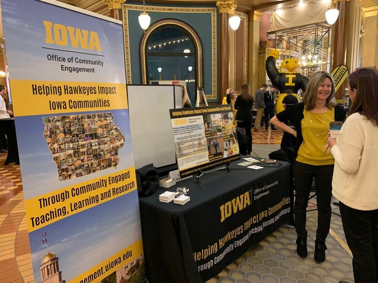 Image from booth at Hawkeye Caucus
