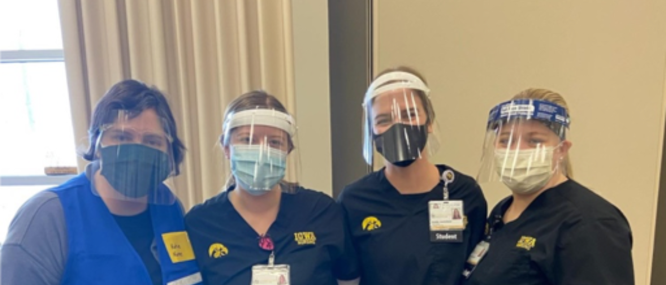 image of four Iowa nurses