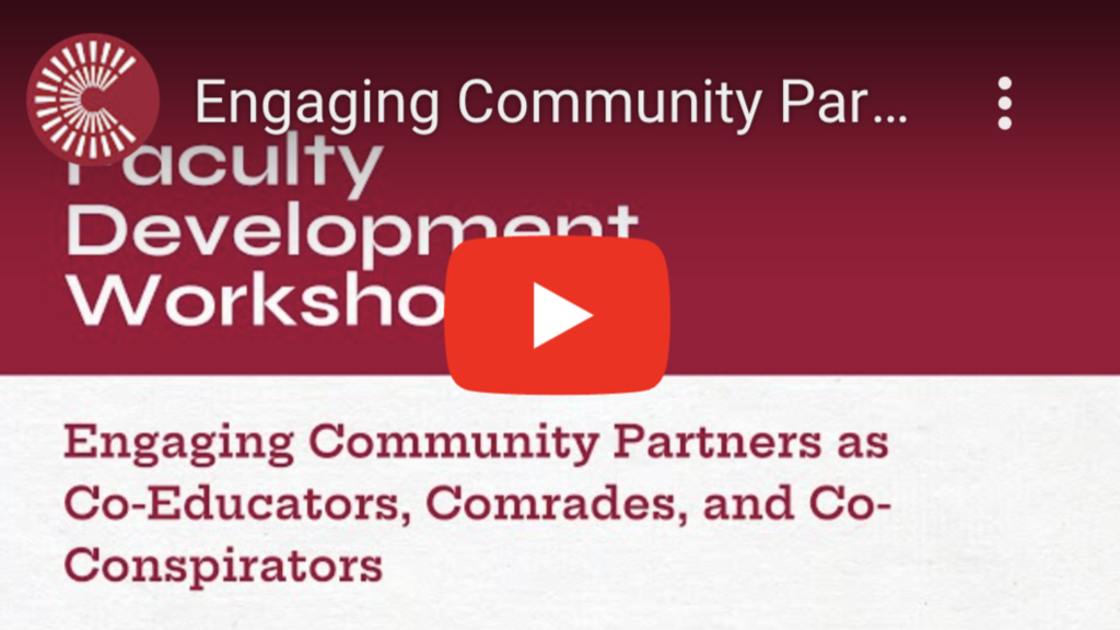 Engaging Community Partners as Co-Educators