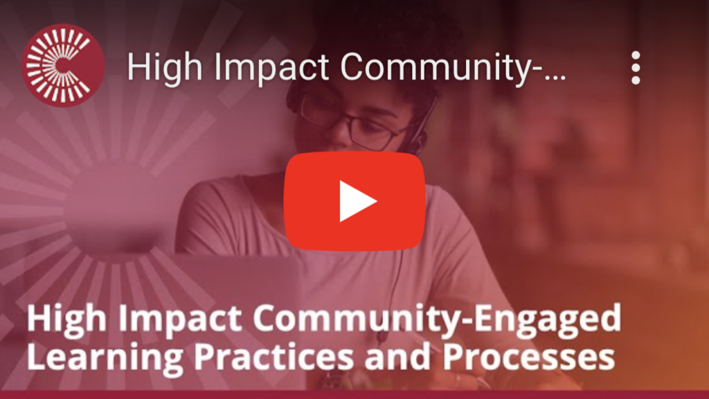 High Impact Community-Engaged Learning Practices and Processes